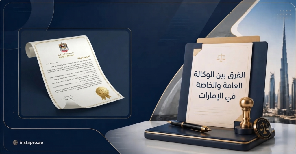 دليل شامل لإجراءات توثيق الوكالة الخاصة والرسوم المطلوبة في الإمارات 5 الفرق بين الوكالة العامة والخاصة في الإمارات