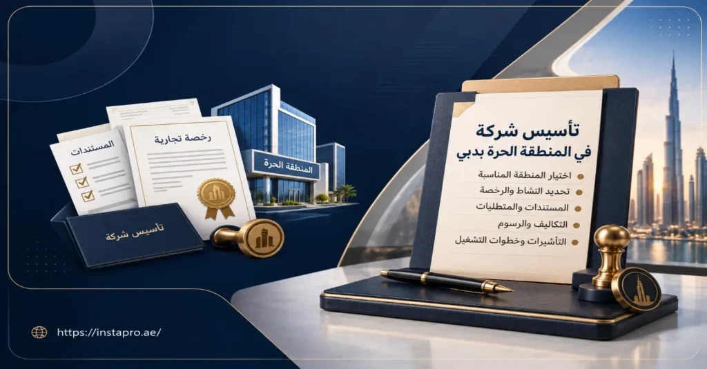 تأسيس شركة في المنطقة الحرة بدبي