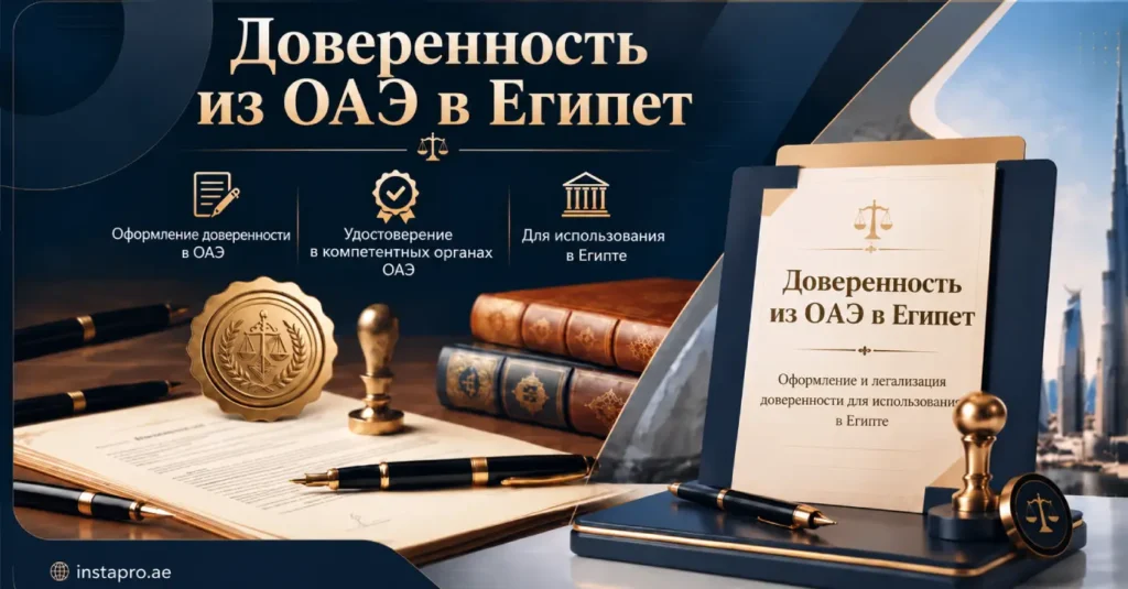 доверенность из ОАЭ в Египет