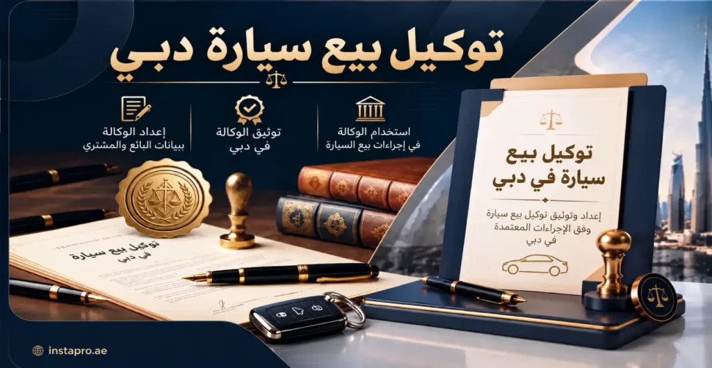 توكيل بيع سيارة دبي
